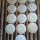 13 mismatched flat plates in ironstone