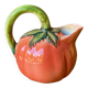 Jug in tomato slipware