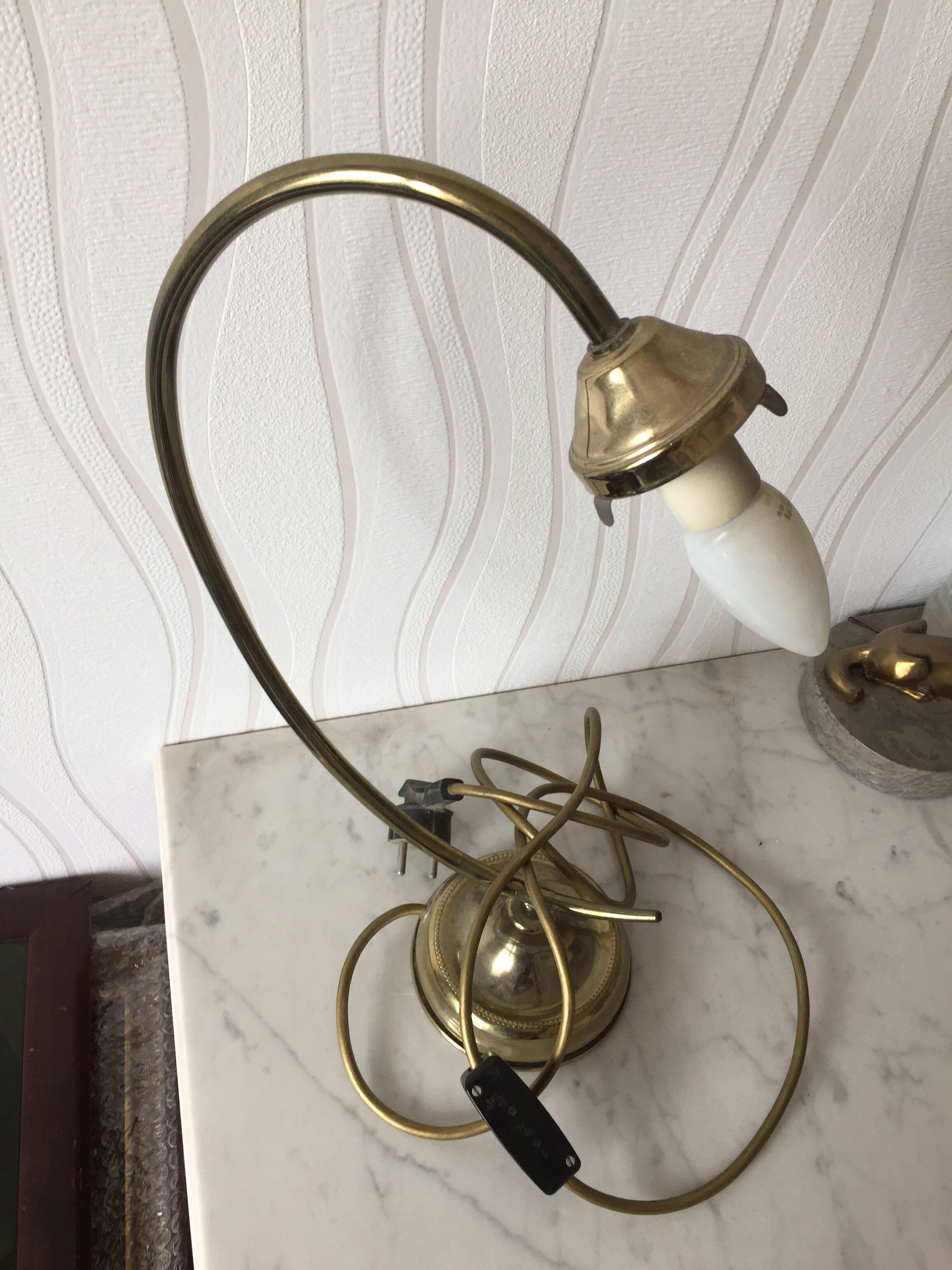 Bronze bedside lamp