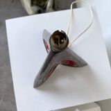 1950s ceramic table lamp, free form