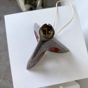 1950s ceramic table lamp, free form