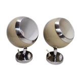 Pair of eyeball wall light  1950