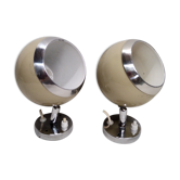 Pair of eyeball wall light  1950