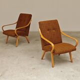 Pair of armchairs 6953 by Jaroslav Smidek for TON (Thonet)