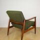 GFM-64 armchair, design by Edmund Homa from the 60s, olive green boucle - 2 pieces available