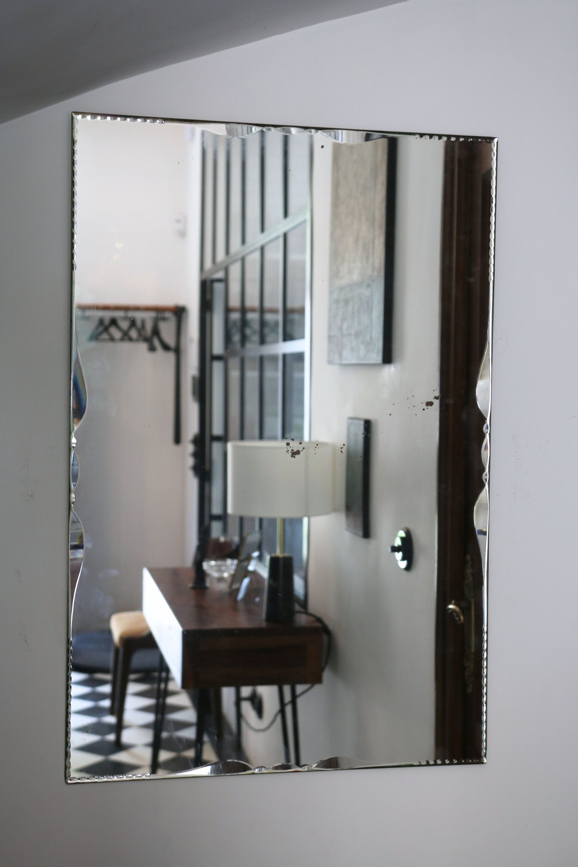Miroir biseauté, années 50