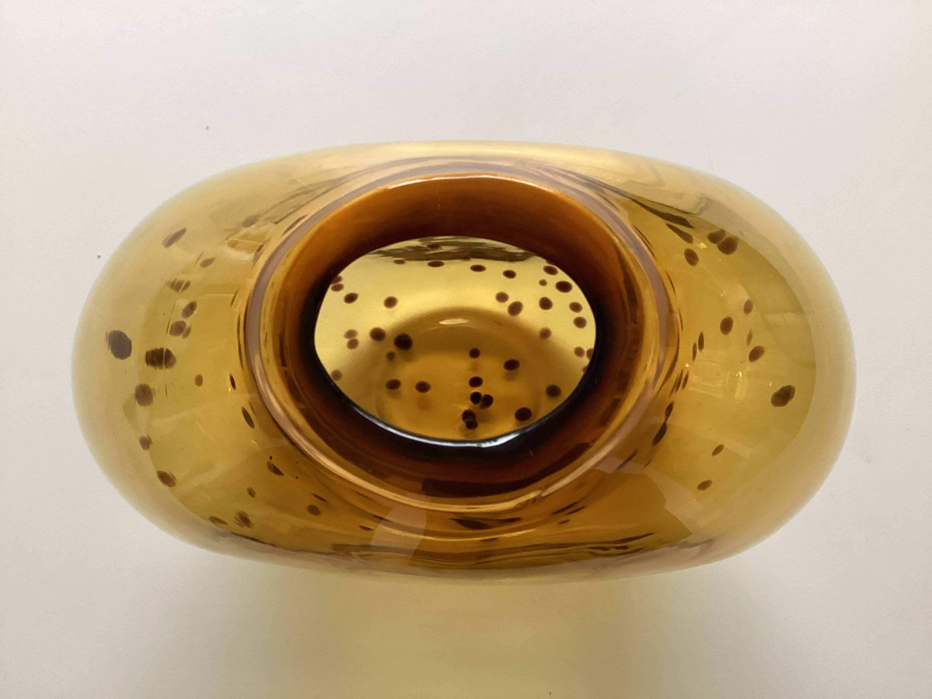 Blown glass vase
