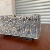 3 molded glass sconces 1950