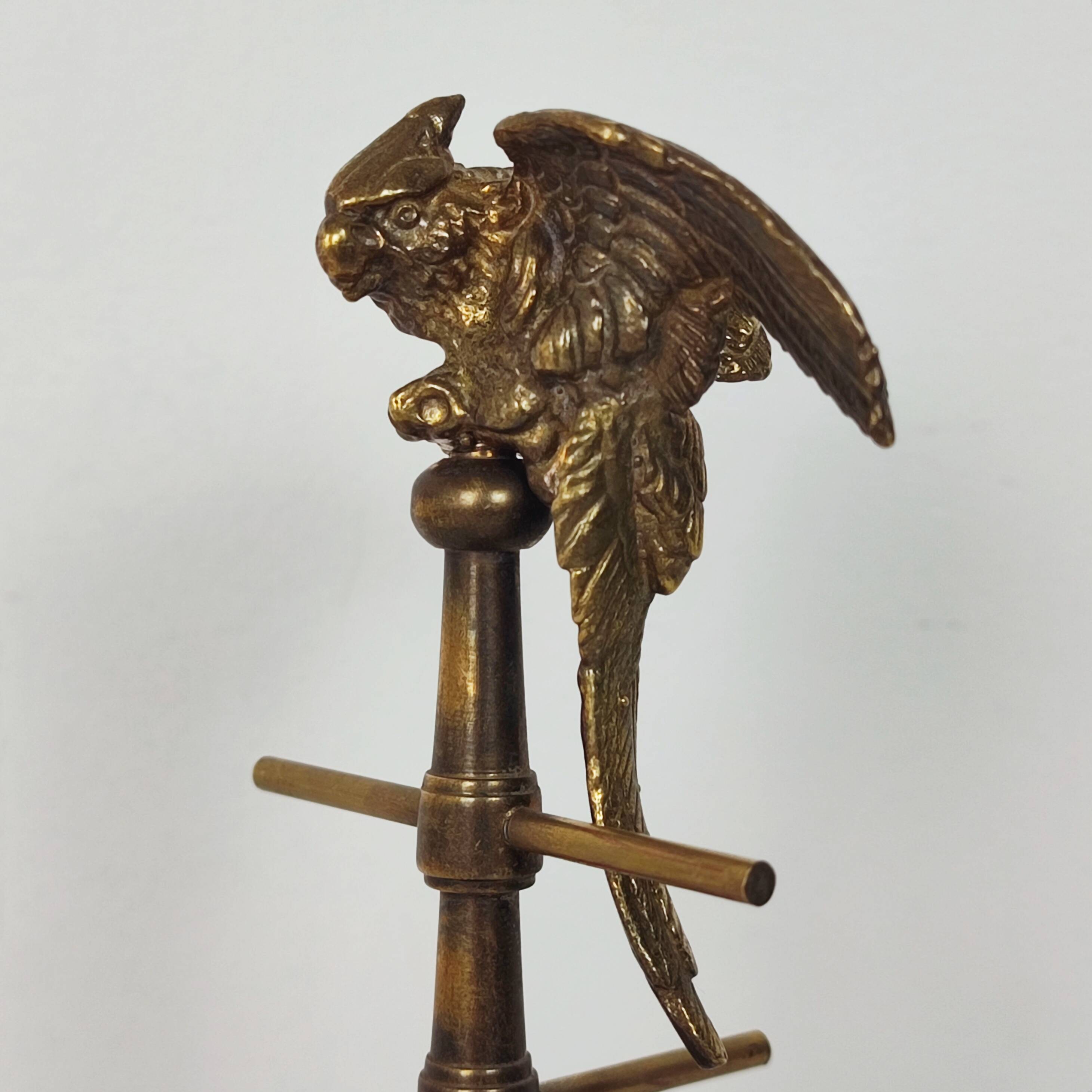 Porte bijoux "perroquet" bronze