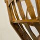 Folding armchair with woven seat – vintage French design