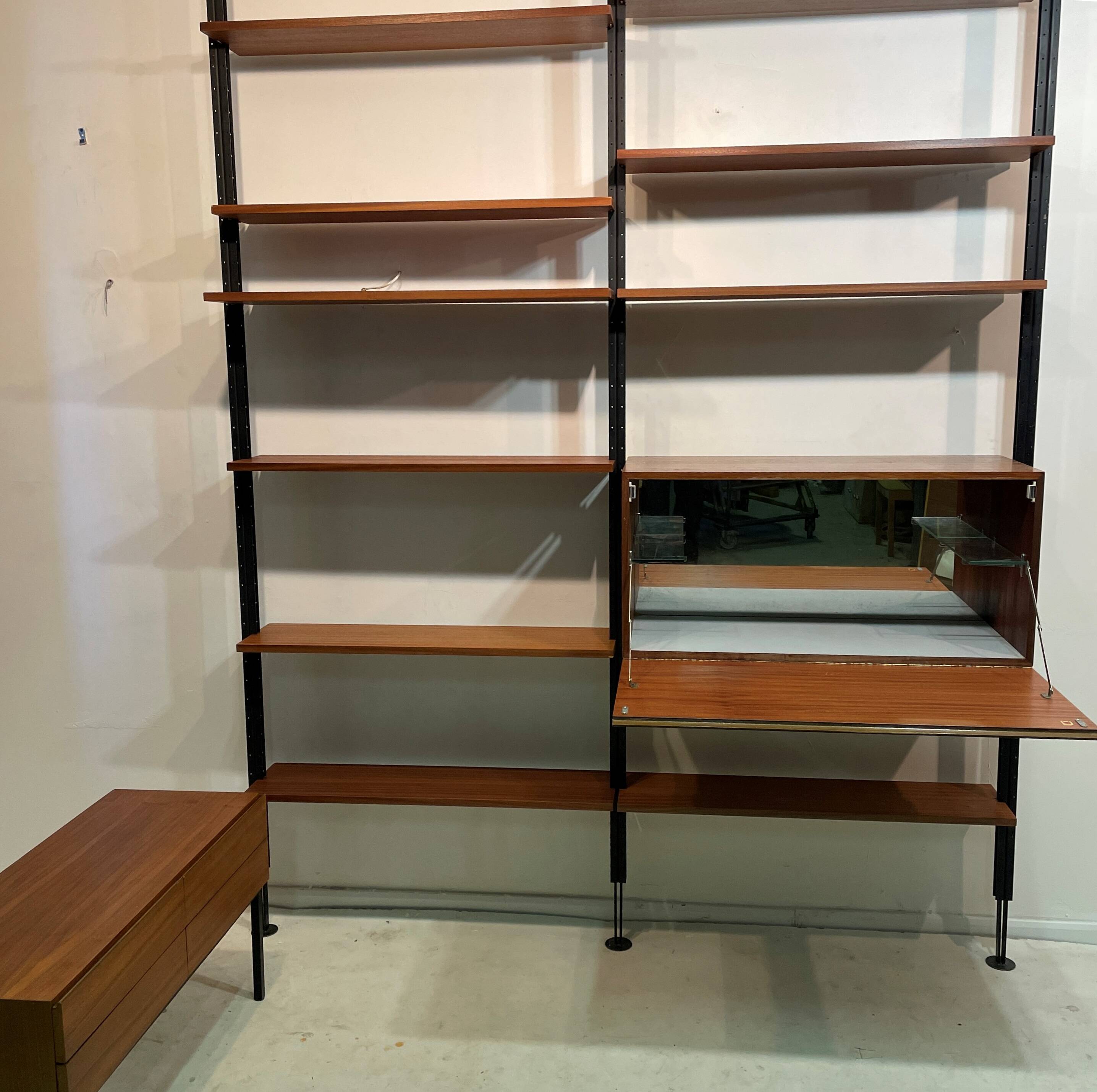 Vintage Floor/Ceiling Library 1964 Switzerland