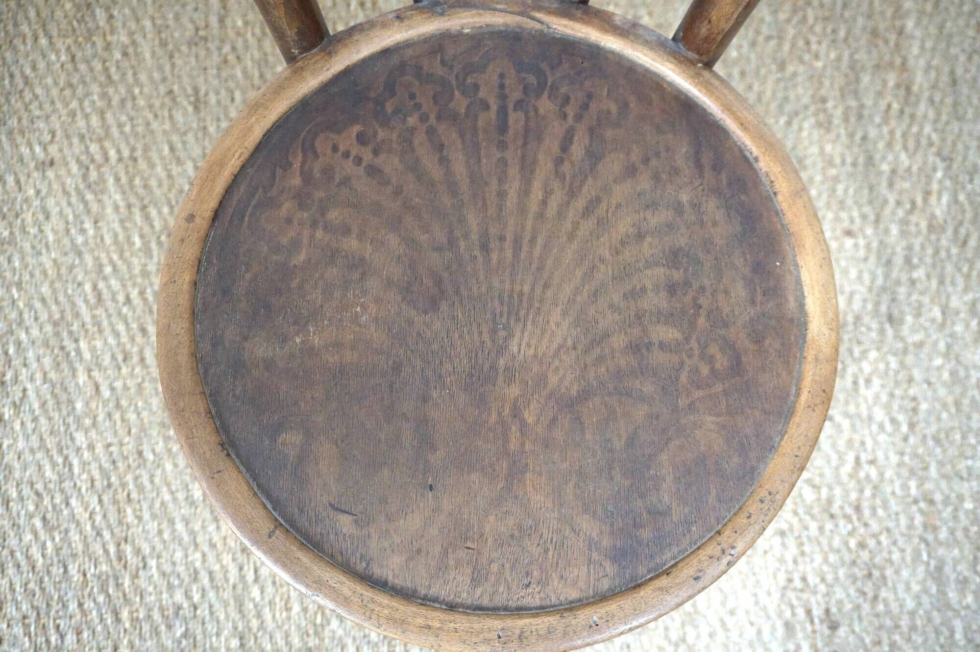 Pair of 1930s bistro chairs Thonet Kohn Fischel bentwood