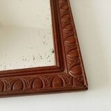 Old carved wooden mirror 38*32cm