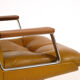 Vaghi leather, aluminium and teak office chair 1970s