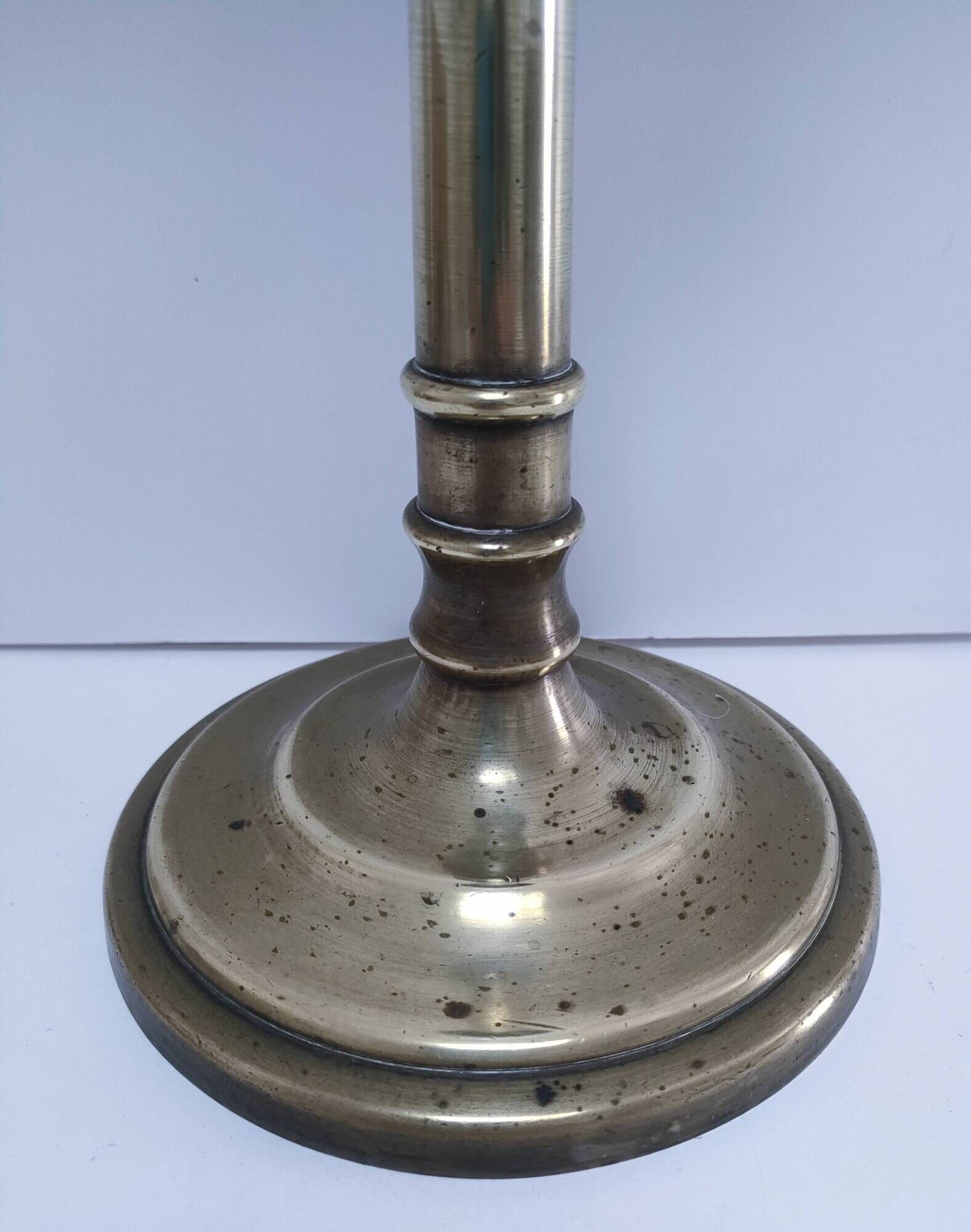 brass glass art deco lamp