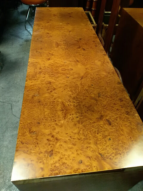 Sideboard in elm and brass burr Willy Rizzo