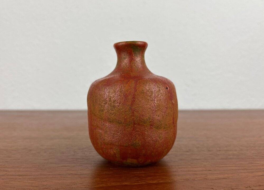 Mid-Century German Brutalist Studio Pottery Vase by Lu and Gerd Grove, 1968