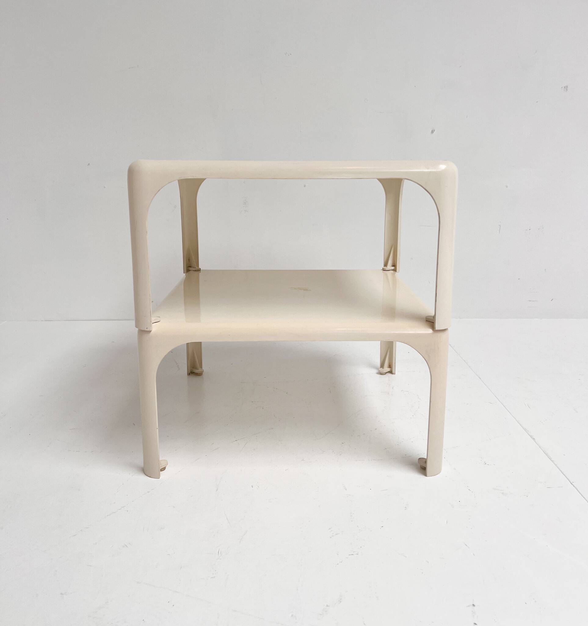 2 side tables Artemide Demetrio 45 by Vico Magistretti, 1960s
