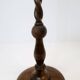 Organic whirlwind floor lamp in stained birch, Art Deco, Sweden, 1940s.