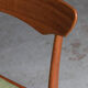 Set of 4 dining chairs by Schiønning & Elgaard with green seat