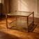 Vintage two-tier glass coffee table