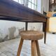 Table de ferme noyer pieds fuseaux 1950