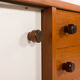 Vintage teak sideboard in the style of Charlotte Perriand, 1970s