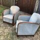 Duo de fauteuils club vintage