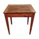 With knocking down old wooden school desk