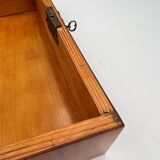 Biedermeier Jewelry Box in Cherry Wood, Ash & Brass, Southern Germany, 1820s