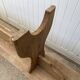 Pair of solid oak wood farmhouse benches 250cm rustic 1900