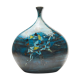 Large blue vase with ceramic rider by Jean de Lespinasse