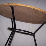 Table low edge rattan - cocktail - 50s
