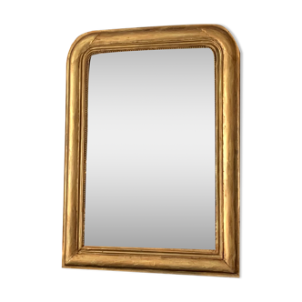 Mirror fireplace trumeau Louis philippe gilded, 105x77 cm