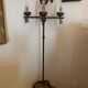 Handcrafted wrought iron weather vane floor lamp Jean Touret Marolles workshop