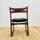 Chaise en teck rembourrée, années 1960