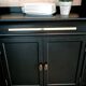 Black and wood dresser bookcase