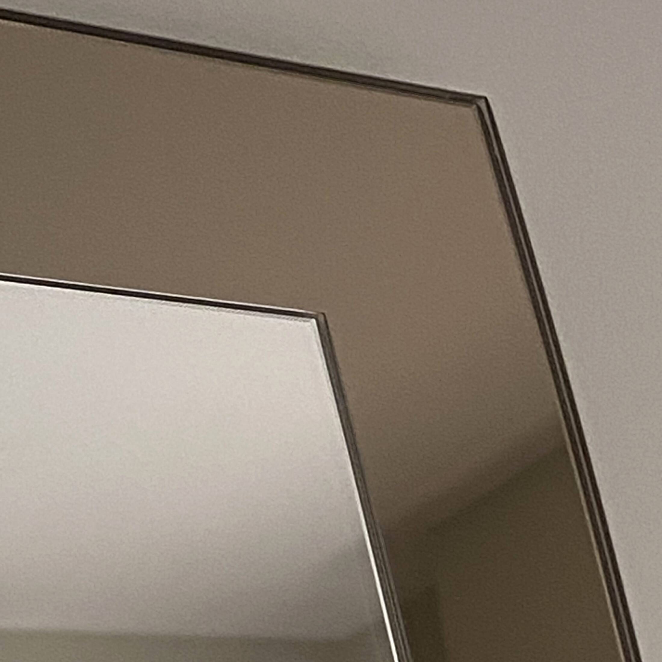 2 large two-tone mirrors Italy 1960 1970 Veca vintage two-tone