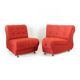 Space Age Modular Curved Sofa In Original Red Fabric, Tatra 1970s
