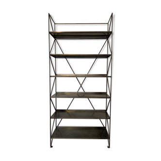 Étagère atelier industrielle en fer forgé