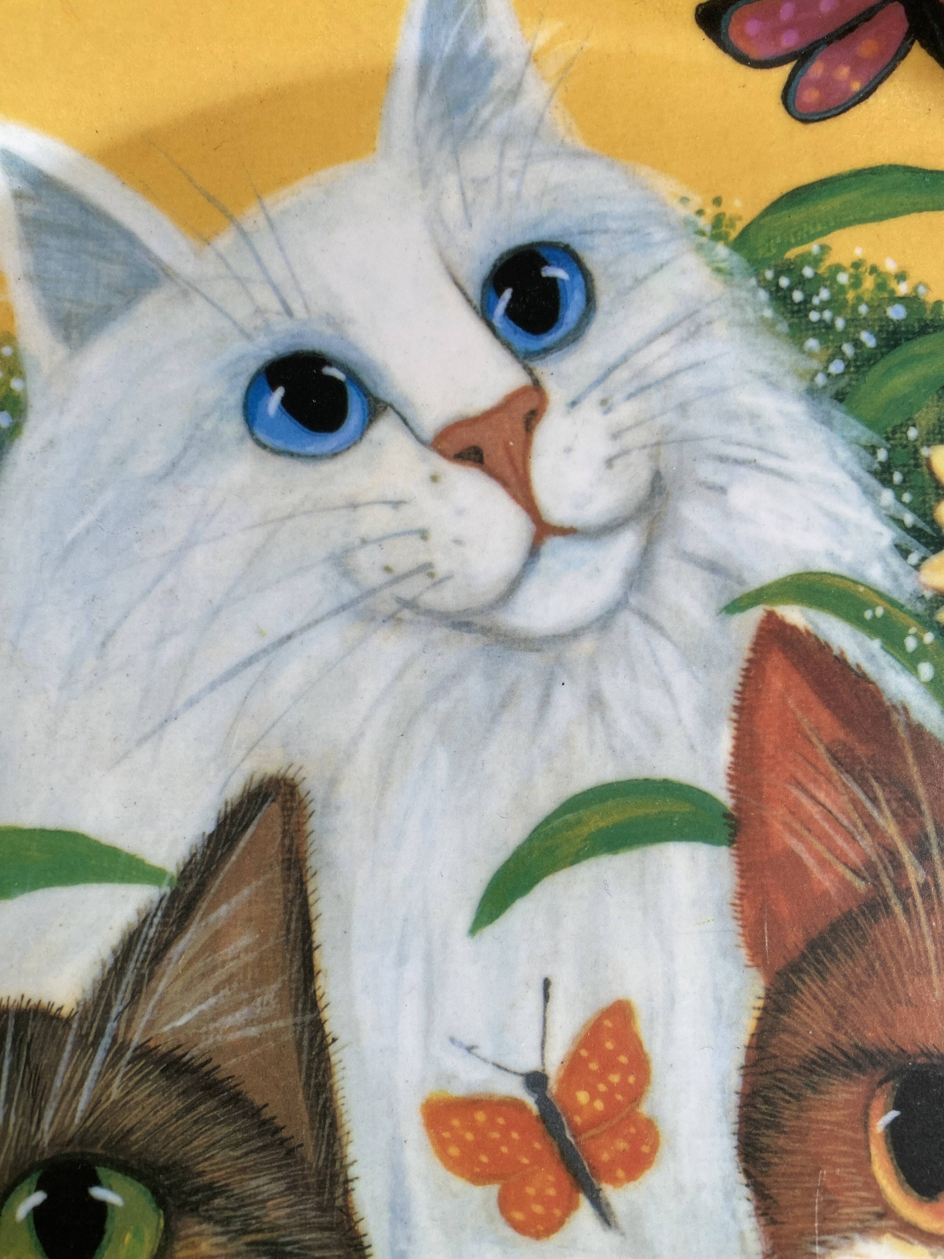 R2S tray artist Sylvia Huber Gaensslen - 3 cats