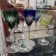 6 verres de couleurs saint Louis
