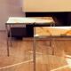 Pair of Italian Console Tables in Marble and Chrome, 1970s