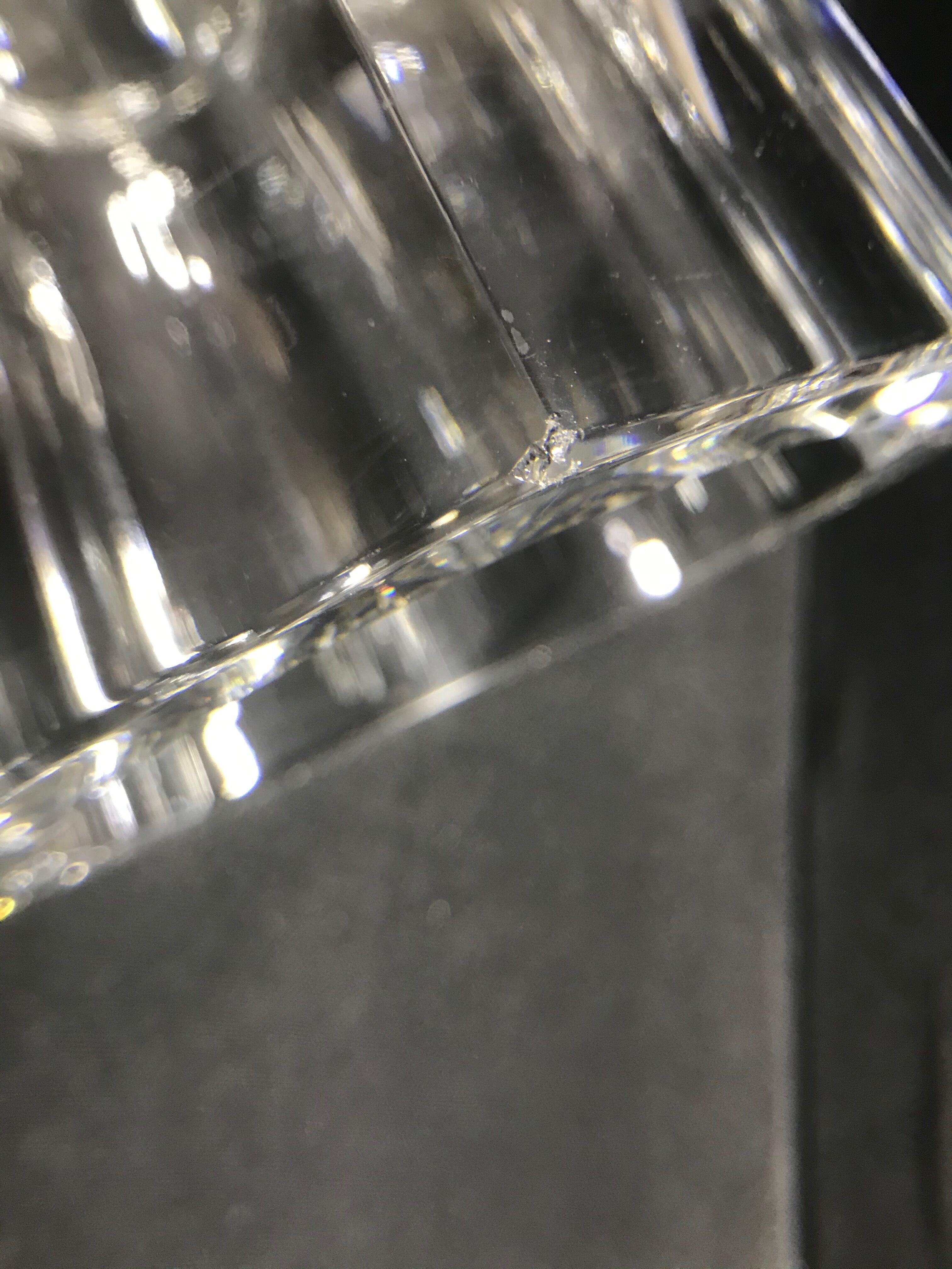 Model edith vase, cut crystal  baccarat