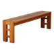 Banc vintage en orme massif édité par Maison Regain, 1980