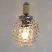 Pendentif en verre du milieu du siècle, années 1960.