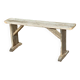 Solid wood farm bench