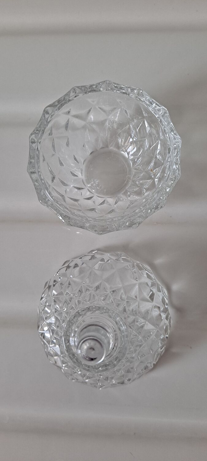 Glass pear candy box