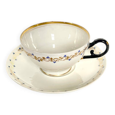 Tasse et sa Sous-Tasse en porcelaine - Vieux Paris - XIXe Siècle