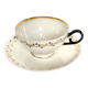 Tasse et sa Sous-Tasse en porcelaine - Vieux Paris - XIXe Siècle